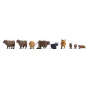 Pack de 9 vaches type Highland NOCH 15728 - HO 1/87