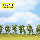 Pack de 7 bouleaux Noch 25096 - Ho, TT, N, - Hauteur 100 mm