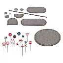 Kit décoration de la route Noch 60525 - HO 1/87