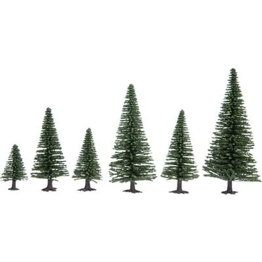 Pack de 25 sapins miniatures Noch 32820 - N / Z - 35 à 90 mm