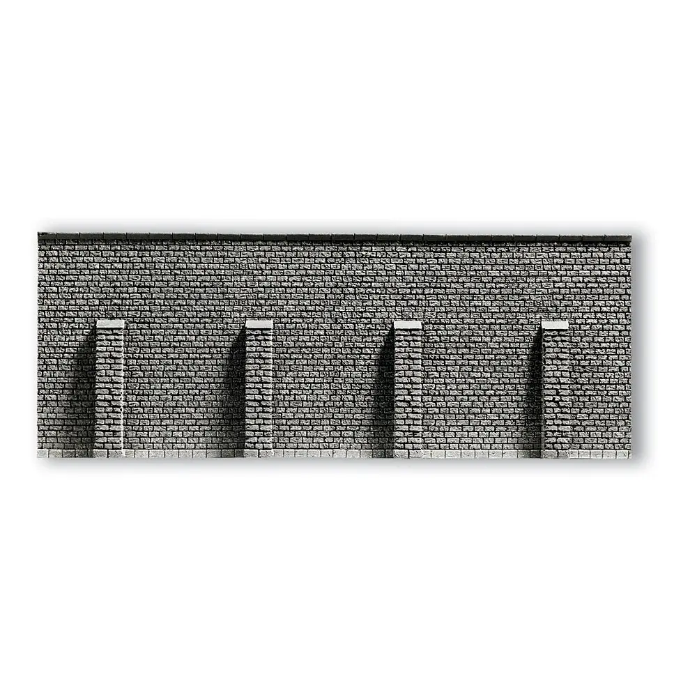 Mur de soutènement en pierre en mousse dure / 198x74 mm NOCH 34856 - N 1/160