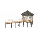 Un pavillon événementiel NOCH 14264 - HO 1/87- 129x52x71 mm