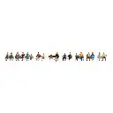 Pack XL | 18 personnages assis Noch 16131 - HO 1/87