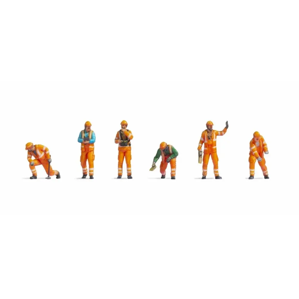 Lot de 6 figurines de Manœuvre - Noch 44511 - Z: 1/220