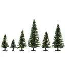 Pack de 10 sapins "Rouge" Noch 32925 - N 1/160 - Z 1/220 - Hauteur 35 à 90 mm