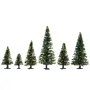 Pack de 25 sapins Noch 32825 - N 1/160 - Z 1/220 - Hauteur 35 à 90 mm