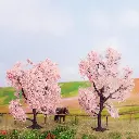 Pack 2 Amandiers en fleurs - NOCH 21996 - HO | TT | N - Diorama