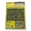 Fibre + 10 touffes d'herbes - Prairie d'été - Vert / marron - NOCH 07403 - Échelle universelle - 220 x 200 mm