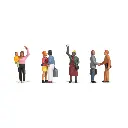 7 Personnages - Scène d'aurevoir - Noch 15216 - HO 1/87