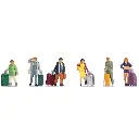 Personnages - voyageurs avec valises - NOCH 15223 - HO 1/87