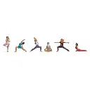 Personnages au yoga - Noch 15888 - HO 1/87