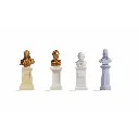 Lot de 4 Bustes - Noch 14838 - HO 1/87