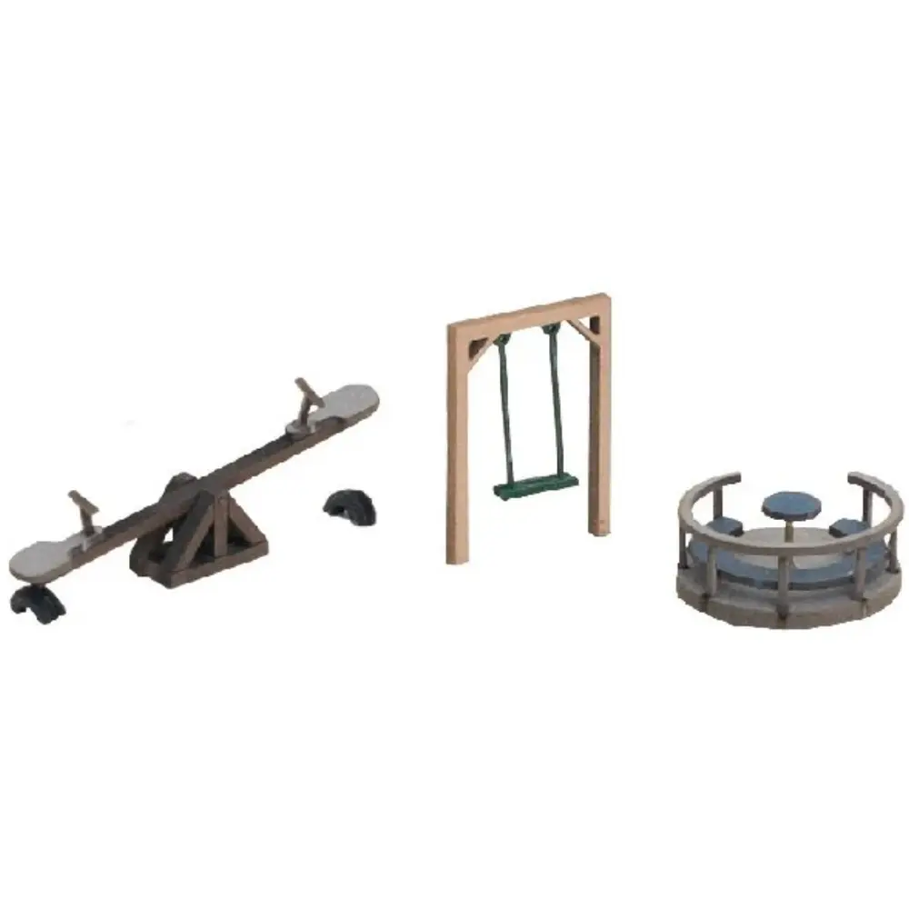 Lot d'équipements de terrain de jeux miniature - Noch 14368 - HO 1/87
