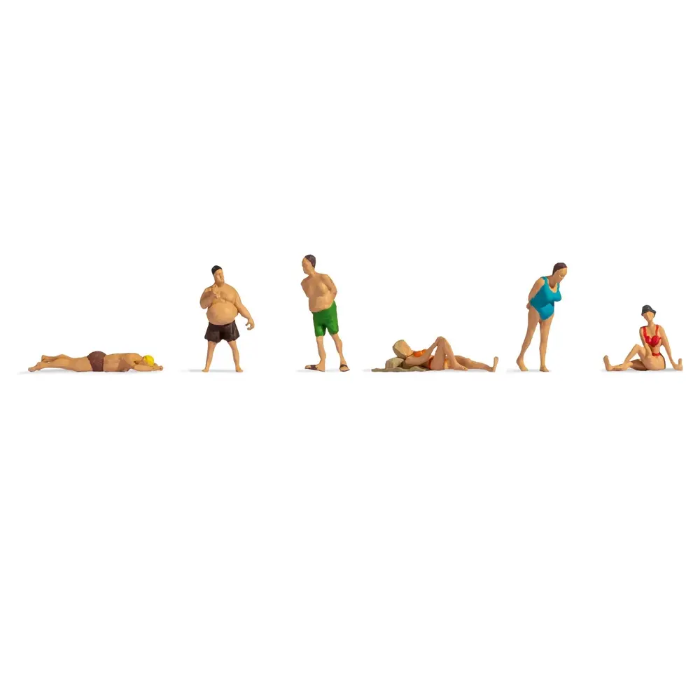 6 Figurines baigneurs - Noch 38300 - N 1/160