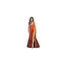 Femme avec robe longue rouge - HO 1/87 - NOCH 10405
