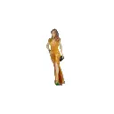 Femme avec robe longue jaune - HO 1/87 - NOCH 10406