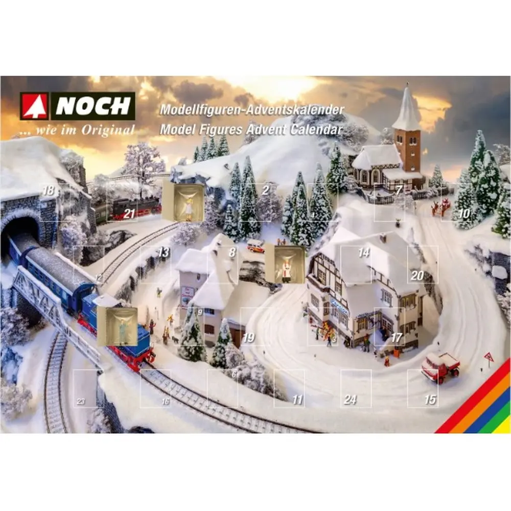 Figurines calendrier de l'avent - Noch 15997 - HO 1/87