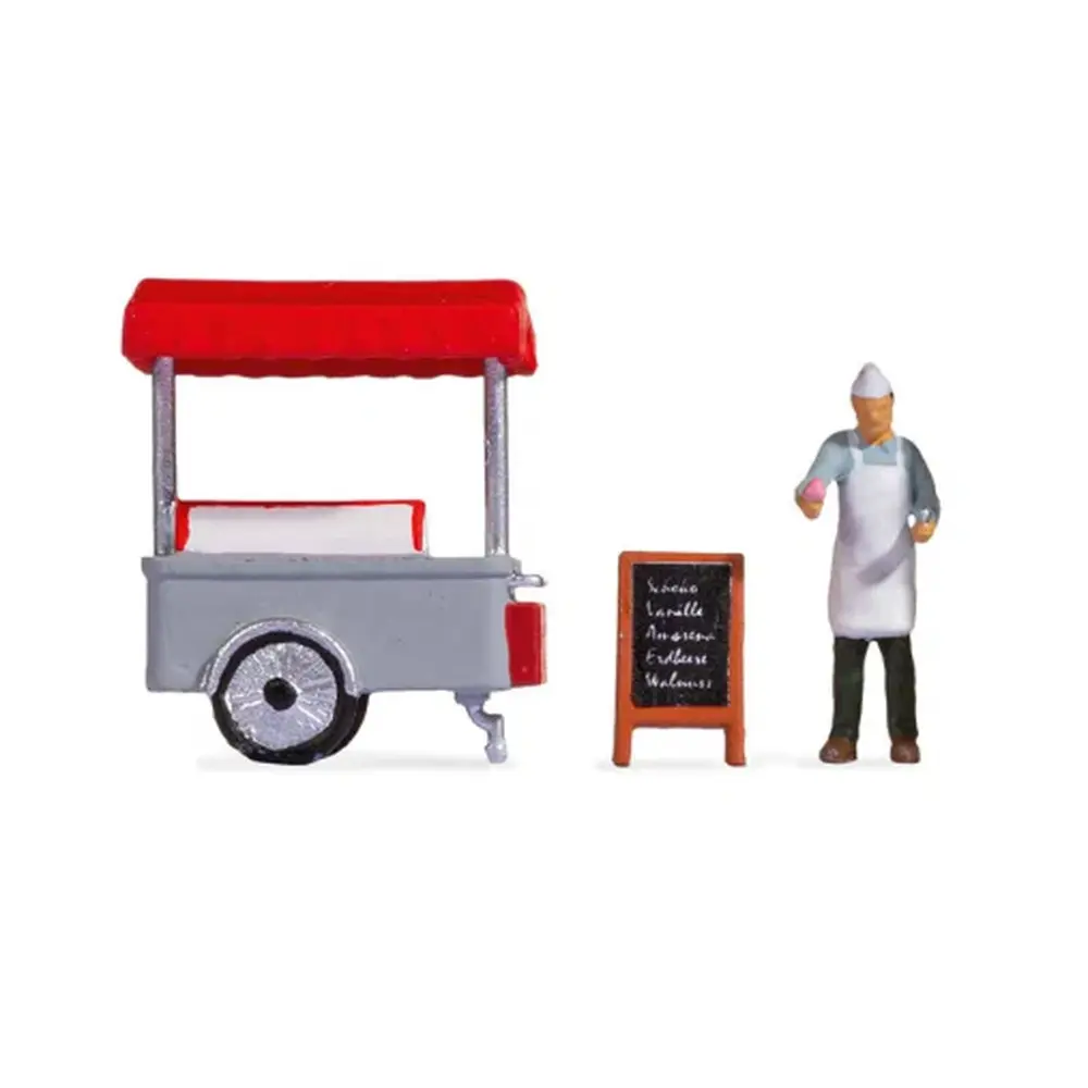 Scène stand de crème glacée - Noch 16504 - HO : 1/87