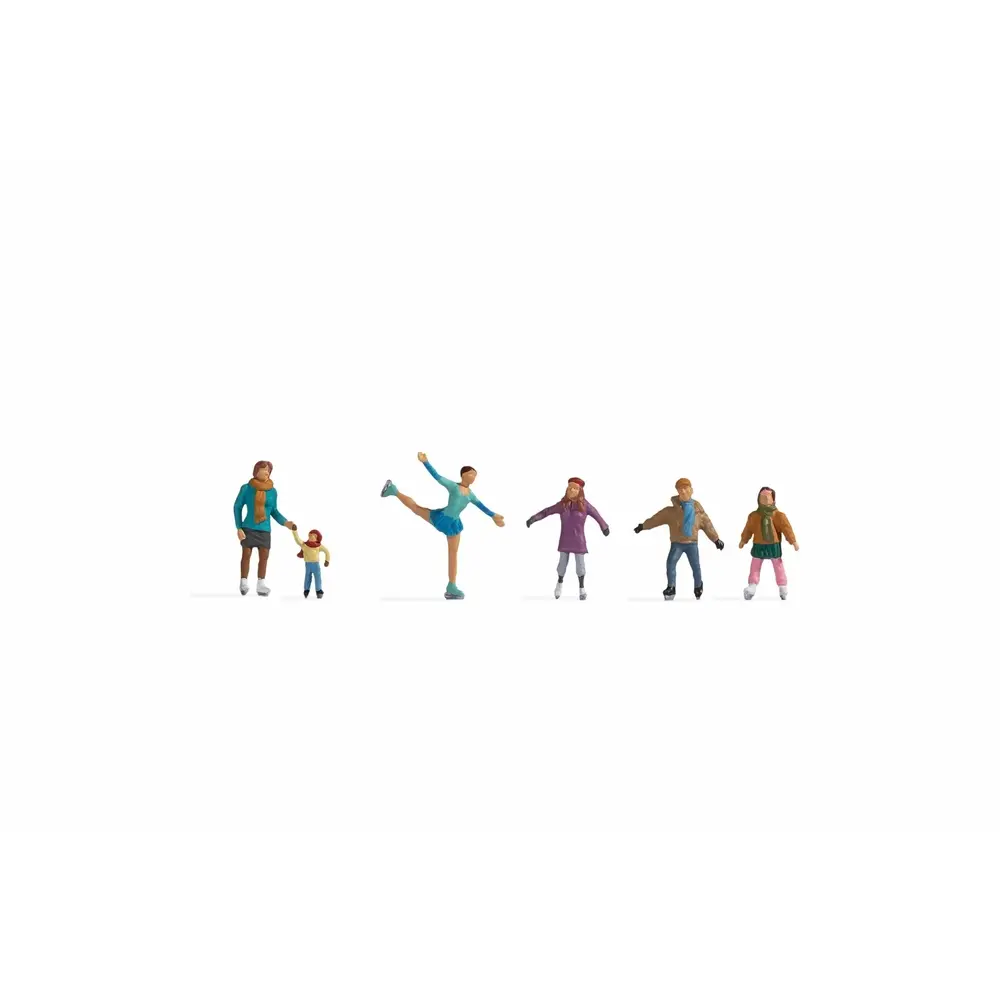 Patineurs sur glace - Noch 36824 - Echelle N 1/60