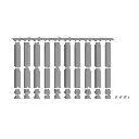 10 piliers easy track 150.25mm - Noch 53942 - HO 1/87