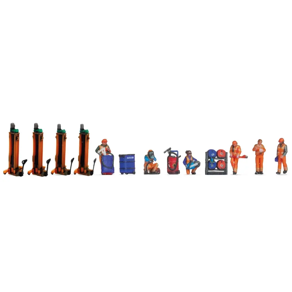 Lot de figurines "rail depot" - Noch 35900 - N 1/160