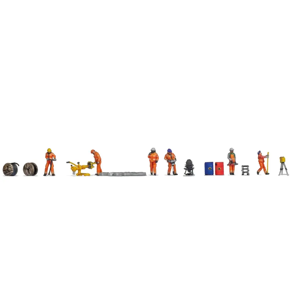 Lot de figurines « Construction de voies » - Noch 35901 - N 1/160