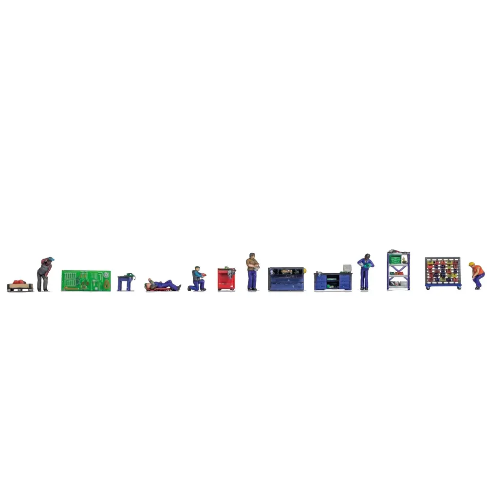 Coffret de figurines thématiques « Atelier » - Noch 35902 - N 1/160