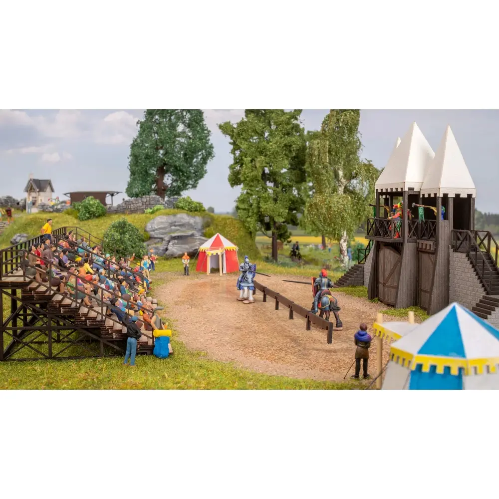 Tournoi des chevaliers en micro-motion avec micro-son - Noch 66828 - HO 1/87