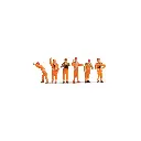 Lot 6 Figurines de Manœuvre - Noch 36275 - N 1/160