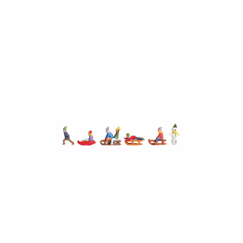 Enfants dans la neige - Noch 15819 - HO 1/87