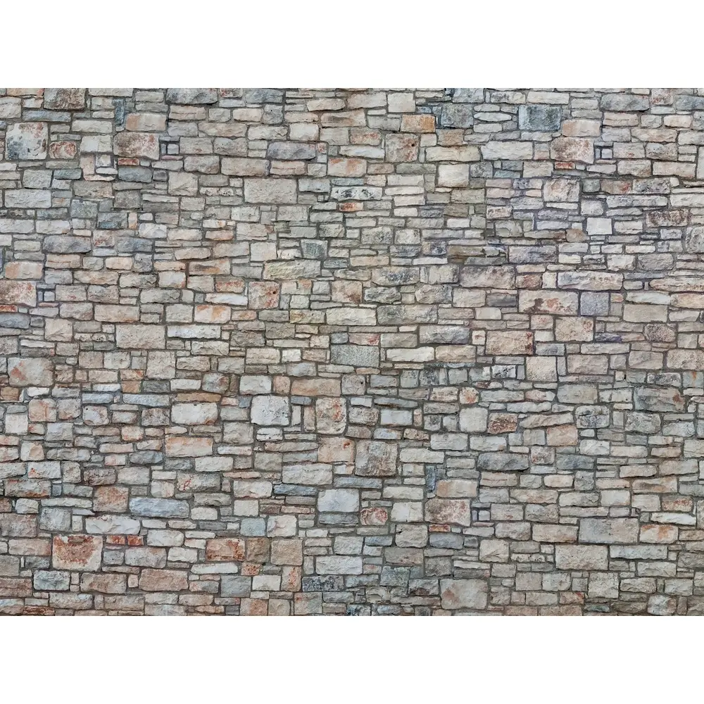 Feuille de carton 3D « Mur en pierre de taille » - Noch 56640 - HO 1/87