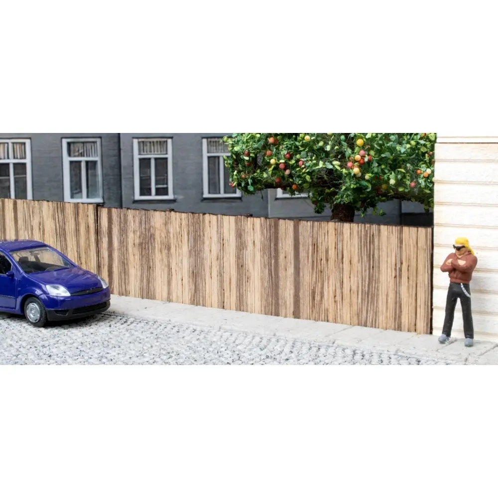 Mur en bois découpé au laser - Noch 14213 - 1/87 HO