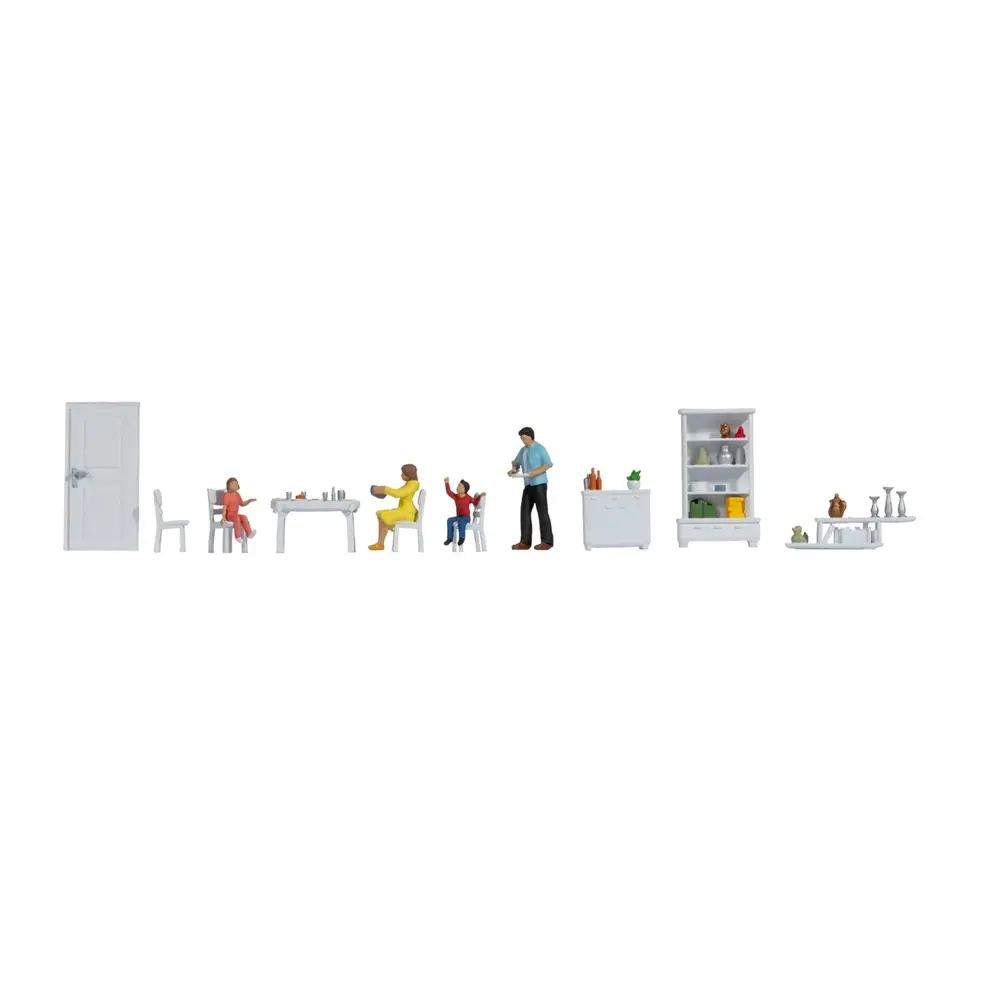 Coffret de figurines thématiques « Salle à manger » - Noch 16284 - 1/87 HO
