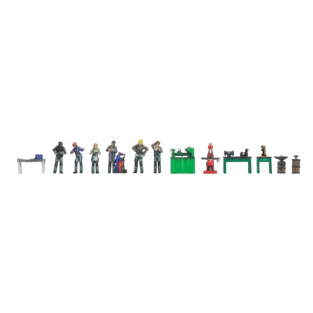 Coffret de figurines thématiques « Traitement des métaux » Noch 35904 - N 1/160