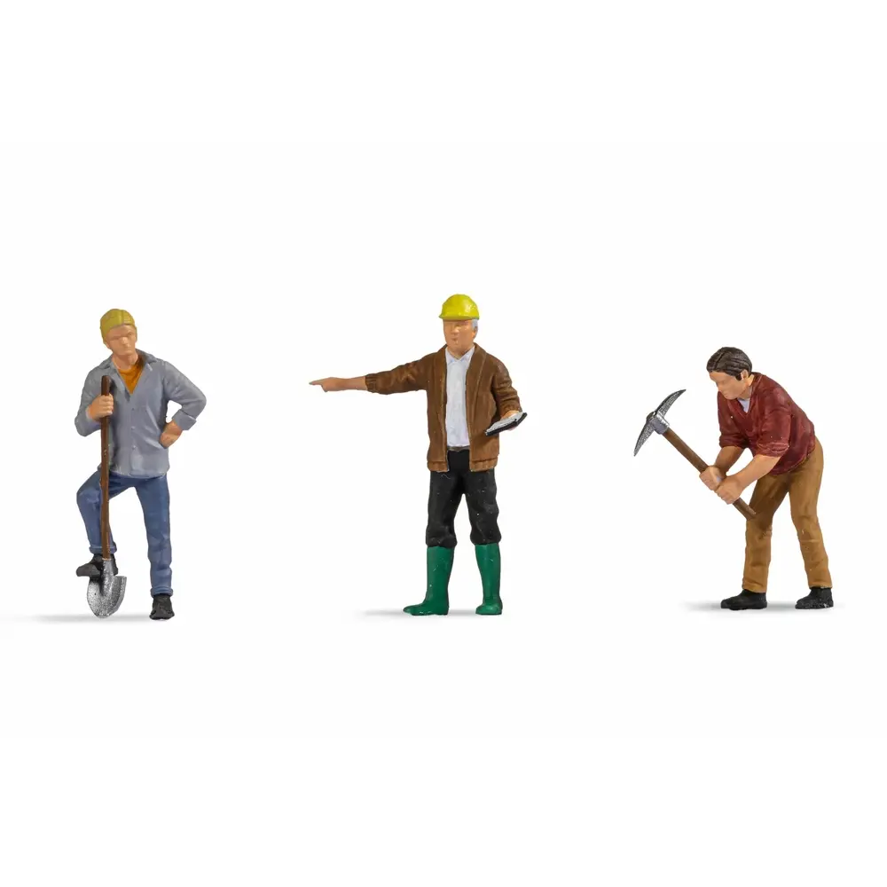 3 ouvriers du bâtiment - Noch 17830 - 0 1/43