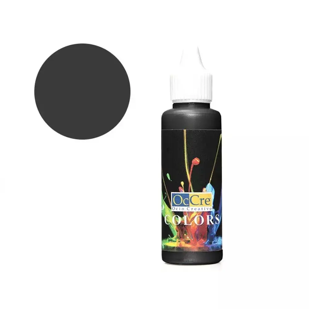Peinture acrylique noir 30 ml - Occre 19301