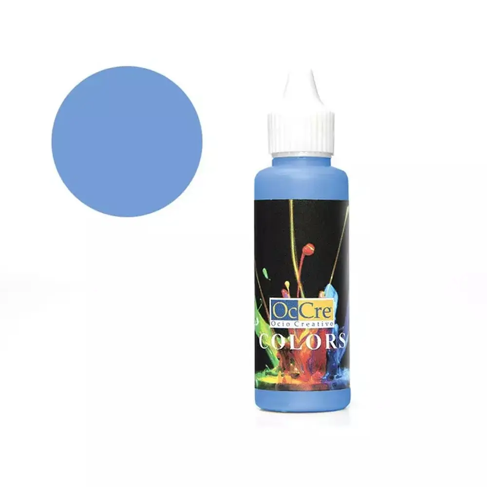 Peinture acrylique bleu moyen 30 ml - Occre 19312