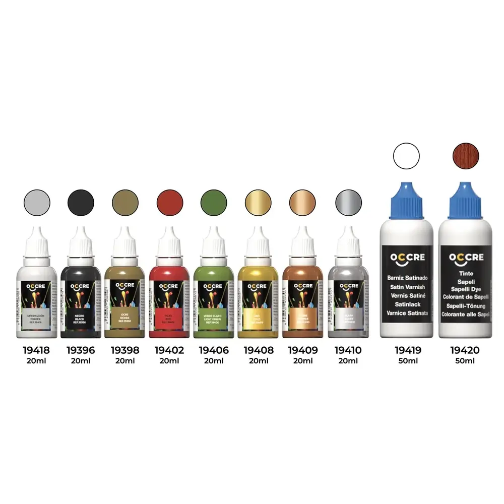 Pack Peinture Acrylique pour locomotive Adler - Occre 90540