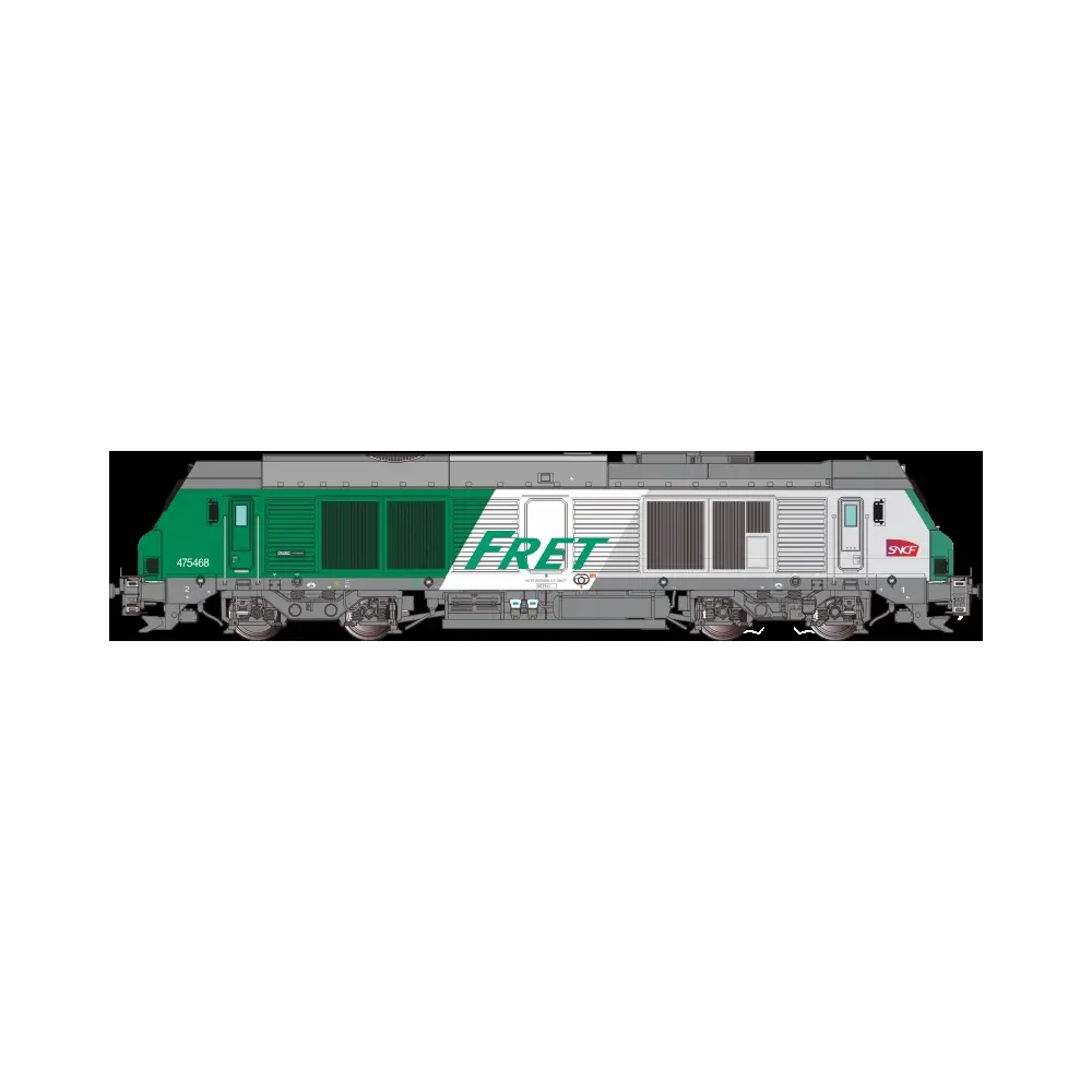 Locomotive diesel BB 75468 FRET - Os.kar 7511 - HO 1/87 - SNCF - Ep VI - Analogique - 2R