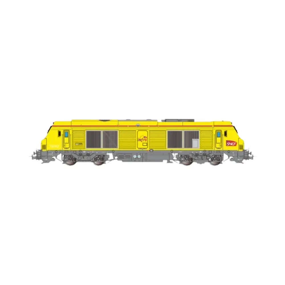 Locomotive diesel BB 75092 INFRA - Os.kar 7505 - HO 1/87 - SNCF - Ep VI - Analogique - 2R