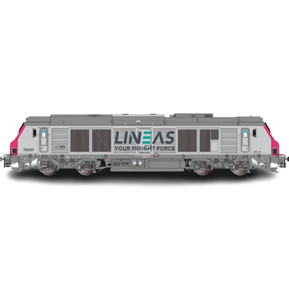 Locomotive diesel BB 75007 - Os.kar 7520 - HO 1/87 - LINEAS - Ep VI - Analogique - 2R