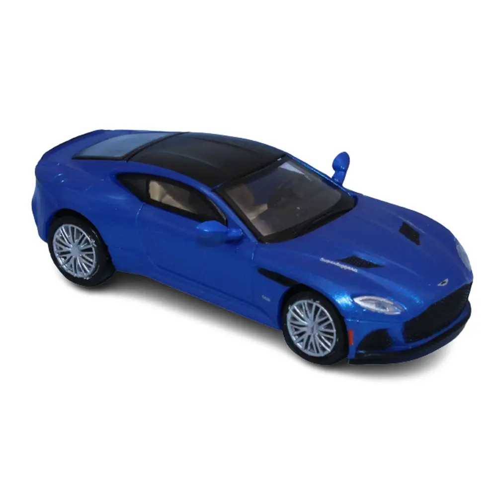 Voiture Aston Martin DBS Superleggera, bleu foncé métallisé PCX 870215 - HO 1/87