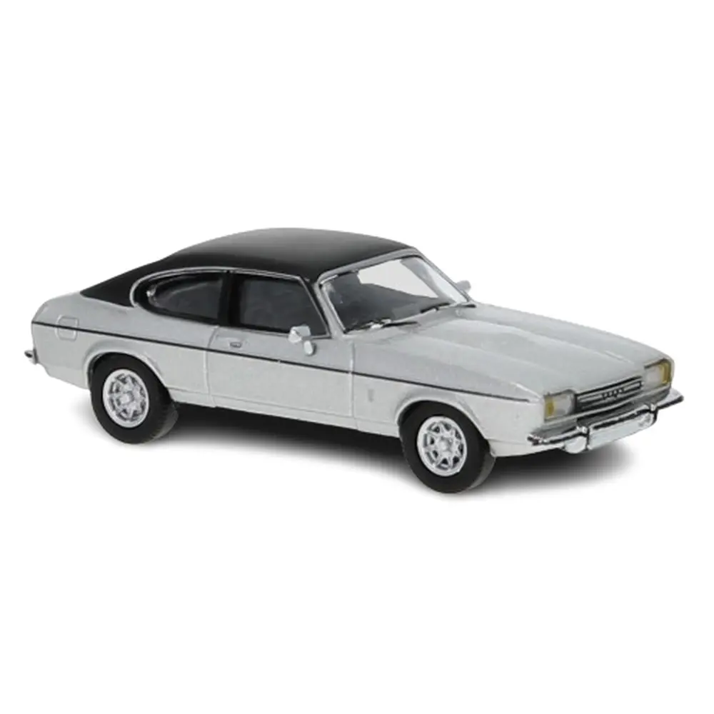 Ford Capri Mark II - Gris Métallisé + Toit Noir Mat - PCX 870068 - HO 1/87
