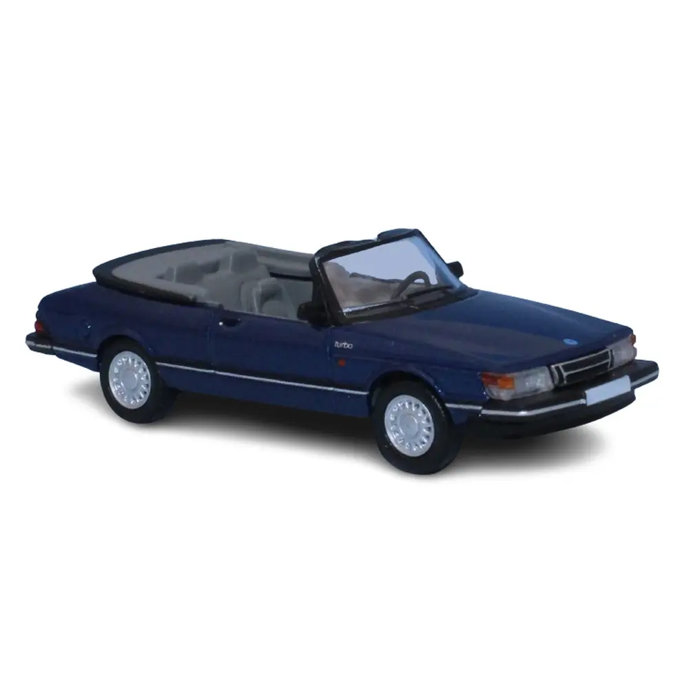 Saab 900 cabriolet | bleu foncé métallisé | 1986 | PCX 870670 | HO 1/87