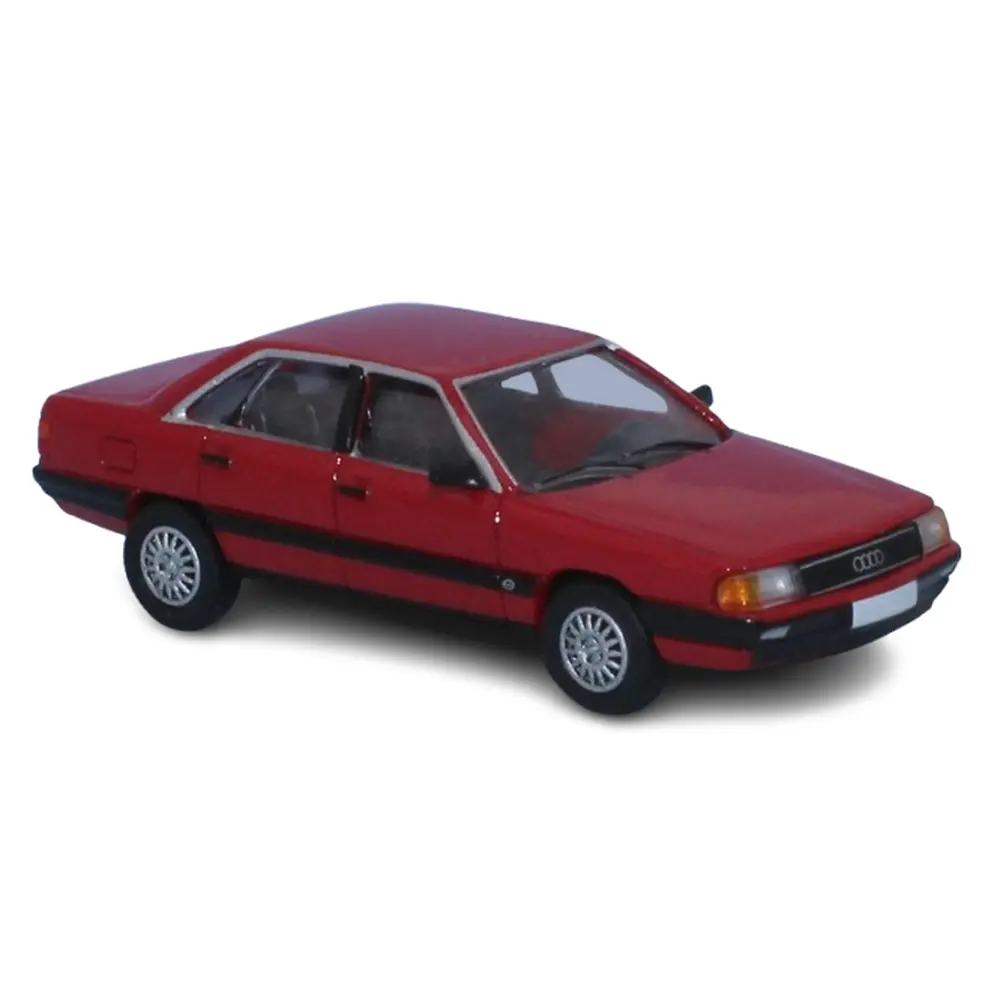 Audi 100 C3 - Rouge - 1982 - PCX 870437 - HO 1/87