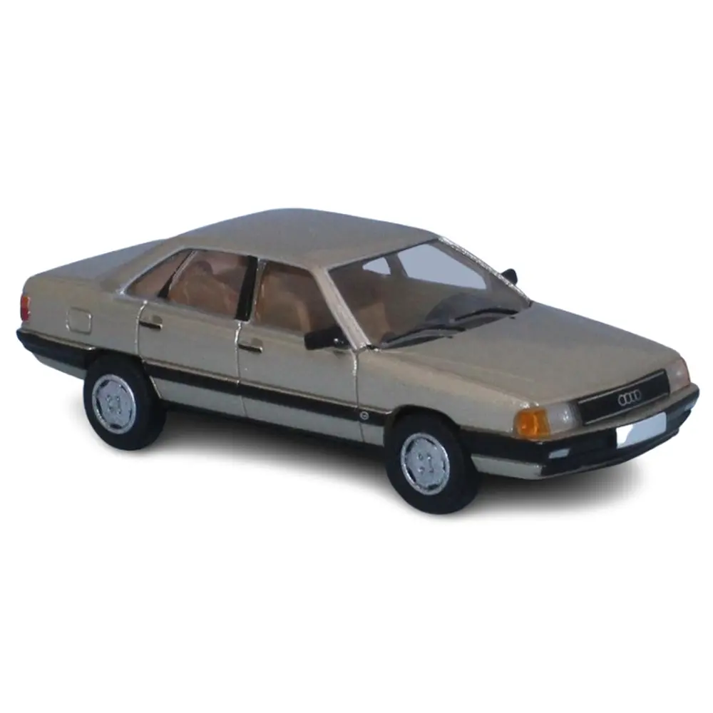 Audi 100 C3 - Beige métallisé - 1982 - PCX 870438 - HO 1/87