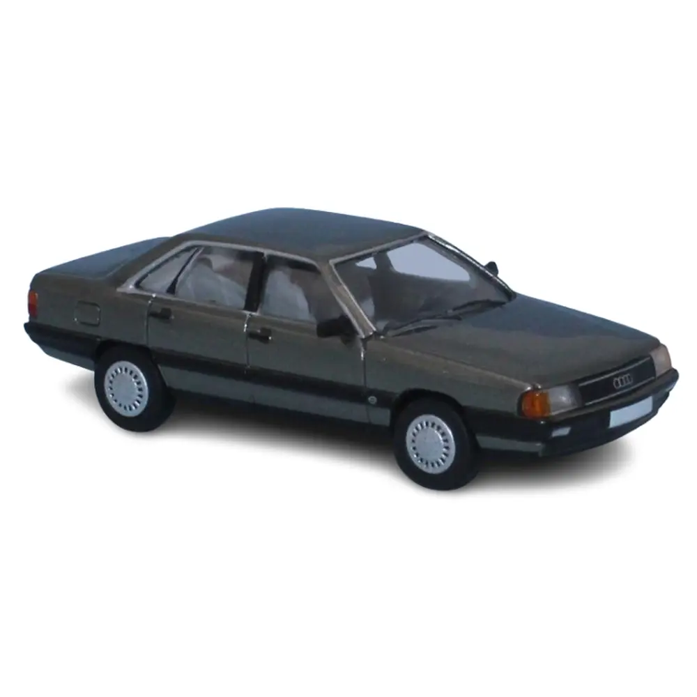 Audi 100 C3 - Gris foncé métallisé - 1982 - PCX 870439 - HO 1/87