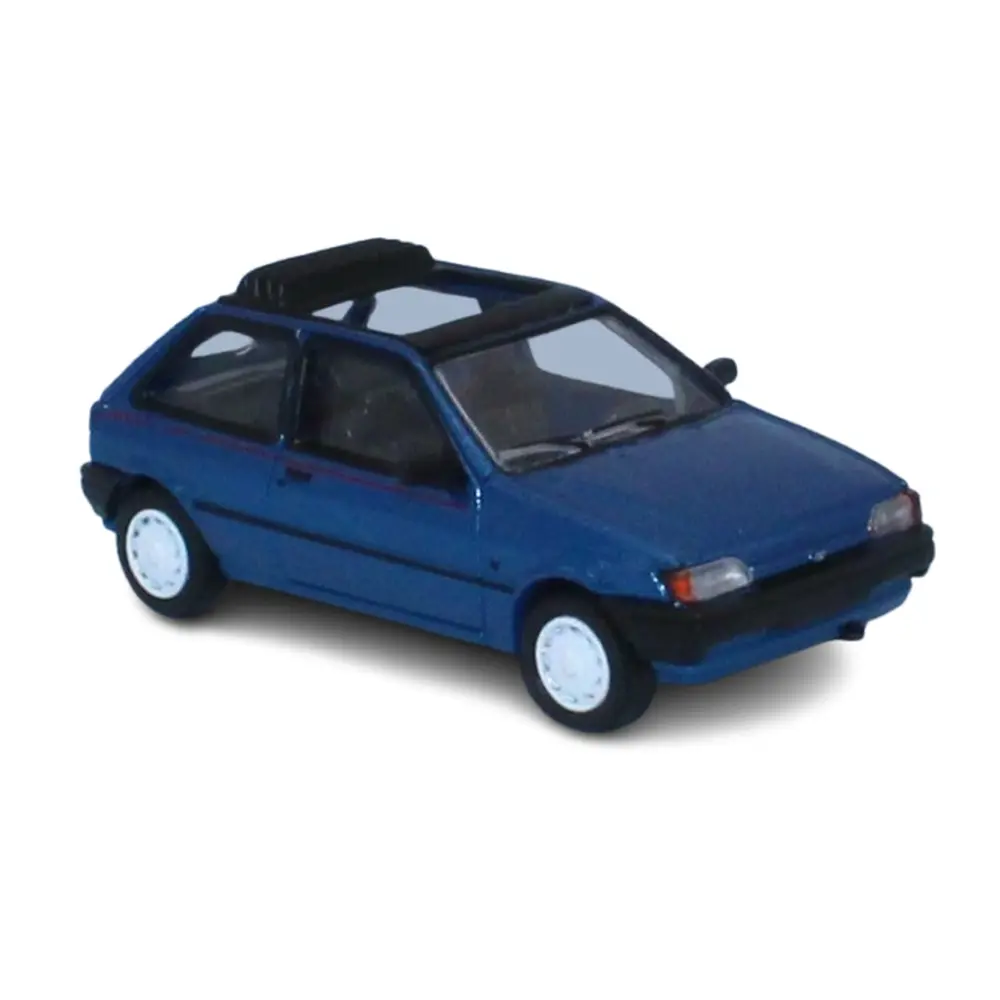 Ford Fiesta MK III Calypso 1989 - Bleu métallisé - toit ouvrant - PCX 870460 - HO 1/87