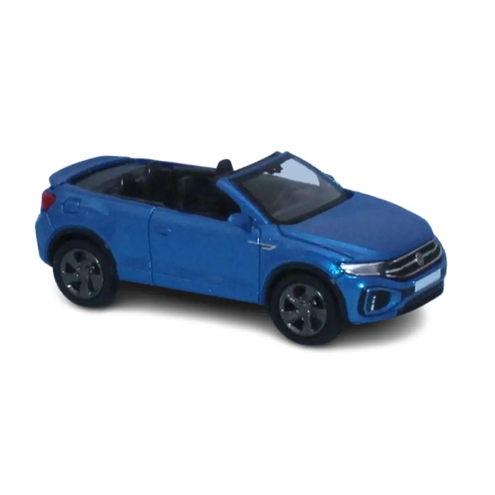 Volkswagen T-Roc cabriolet ouvert phase 2 - 2022 - Bleu métallisé - PCX870603 - HO 1/87