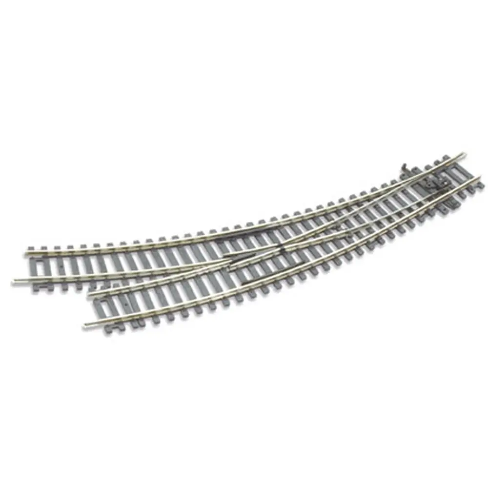 Aiguillage courbe à droite 11,25° Peco ST244 code 100 - R 438 & 505 mm - HO 1/87